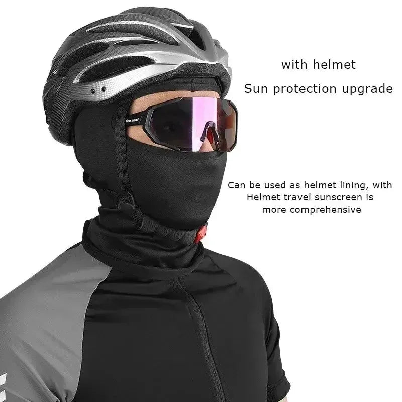 Summer Tactical Balaclava Face Mask Summer Cooling Neck Gaiter Hiking Scarves Men Motorcycle Cycling Helmet Hood Sun Protection