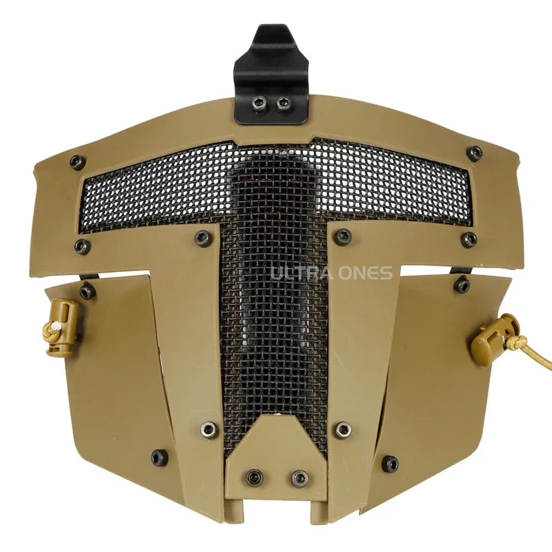 Full Face Mask Breathable Steel Mesh Tactical Paintball Shooting Combat Masks Hunting Accessories Use with FAST Helmet