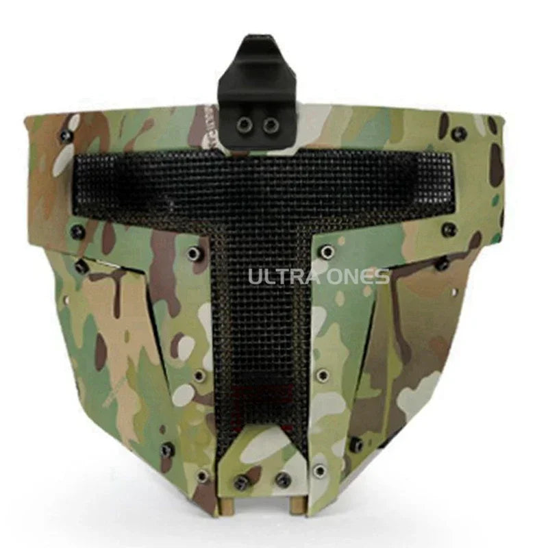 Full Face Mask Breathable Steel Mesh Tactical Paintball Shooting Combat Masks Hunting Accessories Use with FAST Helmet