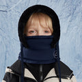 Winter Cycling Hat Child Warm Scarf Face Mask Integrated Cold Resistant Windproof Head Cover Thickened Velvet Neck Protection
