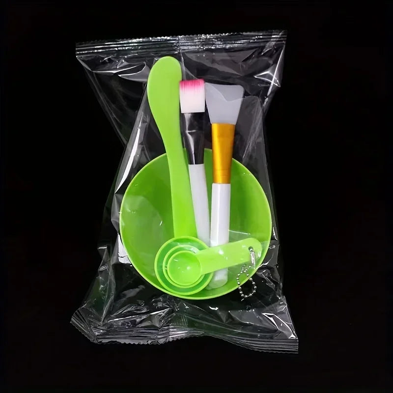 Face Mask Mixing Bowl Set, 7 In 1 DIY Facemask Mixing Tool Kit, Facial Mask Bowl Stick Spatula Silicone Soft Face Brushes Spoons