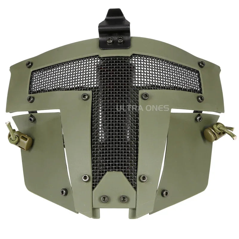 Full Face Mask Breathable Steel Mesh Tactical Paintball Shooting Combat Masks Hunting Accessories Use with FAST Helmet