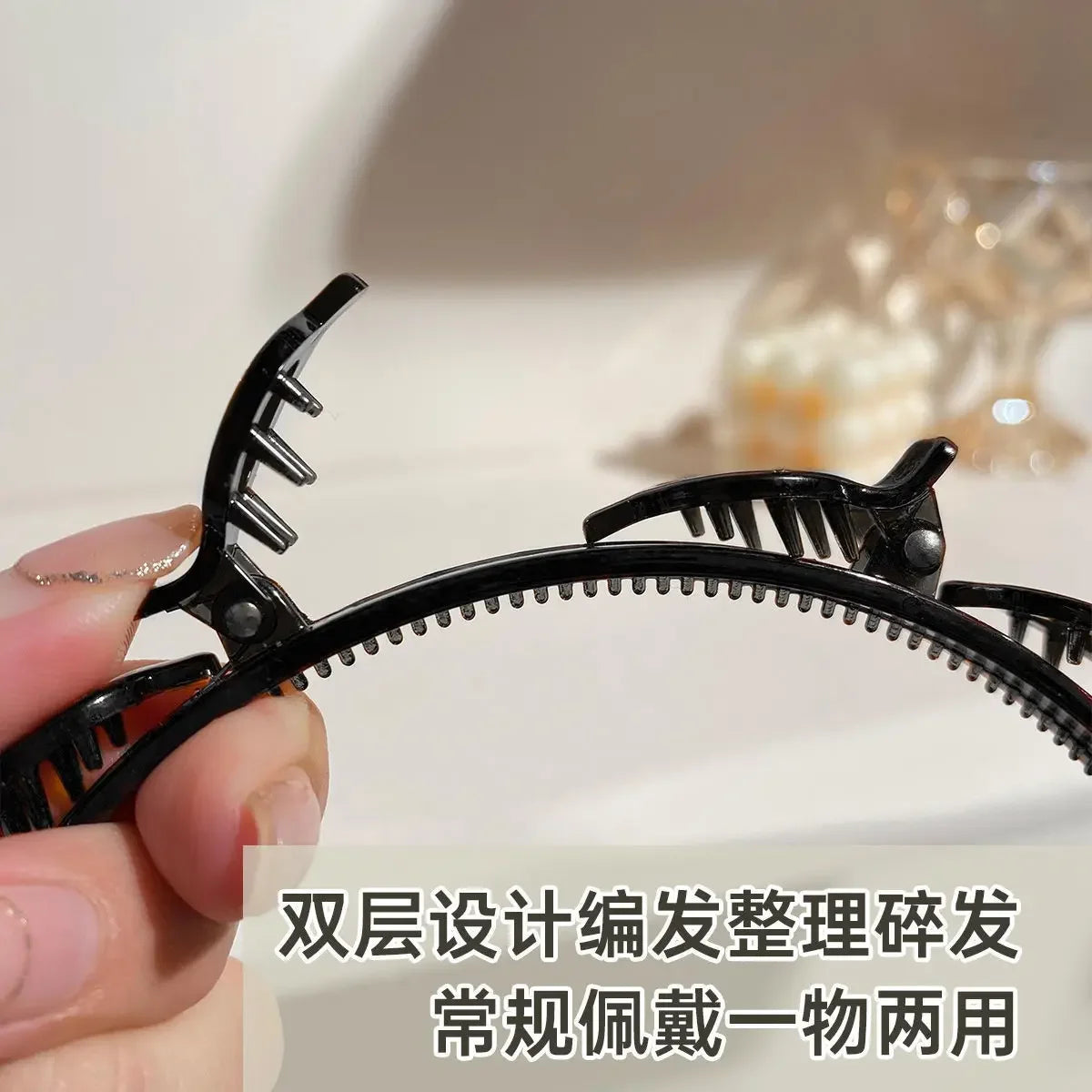 Double Bangs Hairstyle Hair Clips Hairpin Head Hoop Twist Plait Clip Front Hairclips Hair Hoop Women Headband Beauty Tool