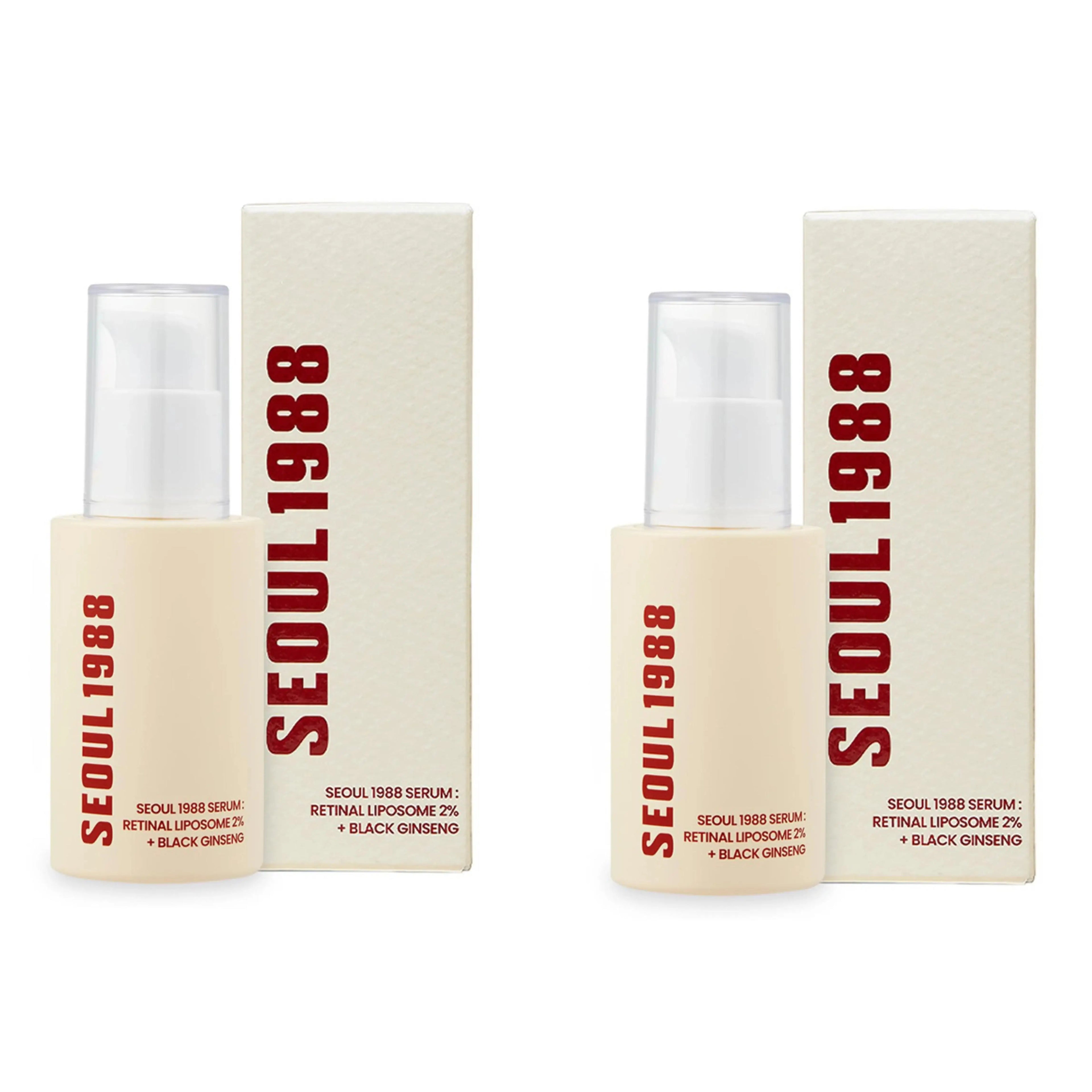 Seoul 1988 Retinal Liposome Face Cream,Snail Mucin Essence Rice Moisturizing Soothing Toner,Retinol Eye Serum,Korean Skincare