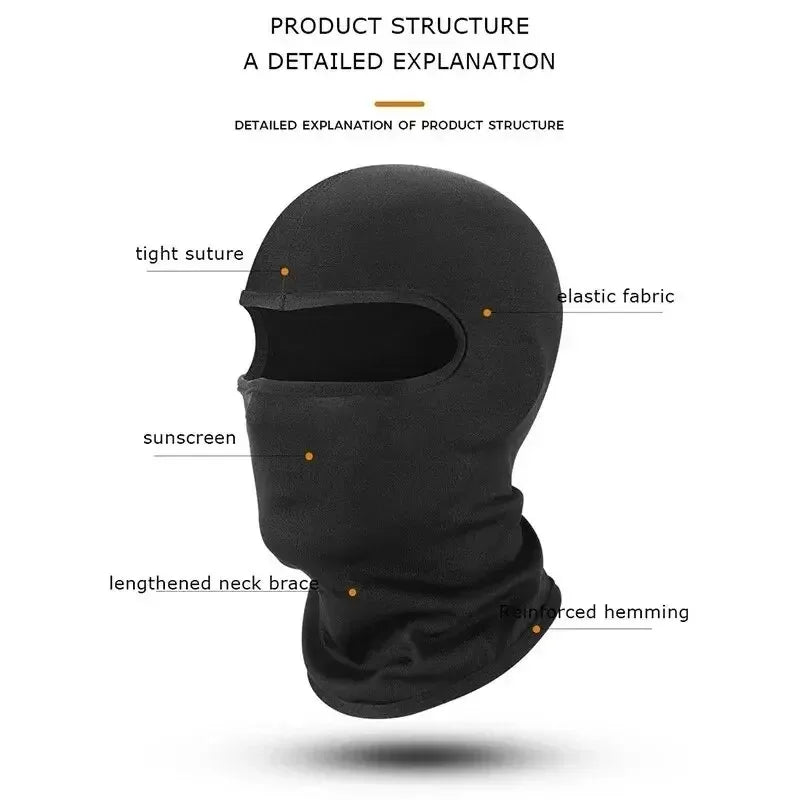 Summer Tactical Balaclava Face Mask Summer Cooling Neck Gaiter Hiking Scarves Men Motorcycle Cycling Helmet Hood Sun Protection